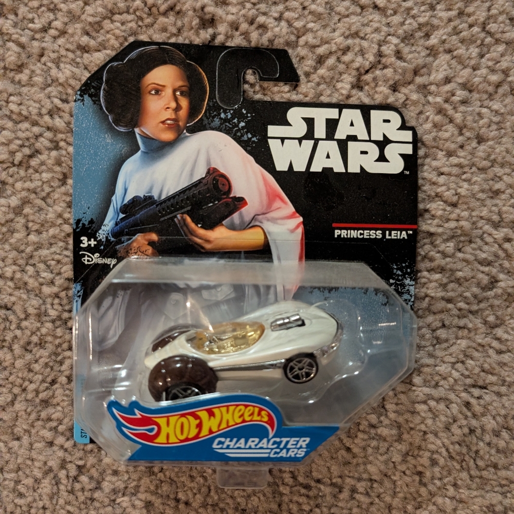 Hot Wheels Star Wars Princess Leia Character Car - White